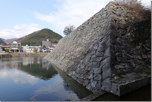 天主台石垣と堀