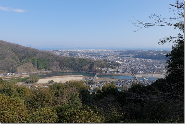 岩国城ロープウェー山頂駅から