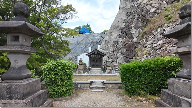 出土五輪塔集積場所