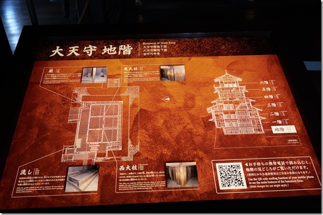 大天守地階案内図