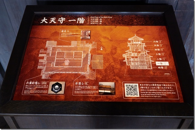 大天守一階案内図