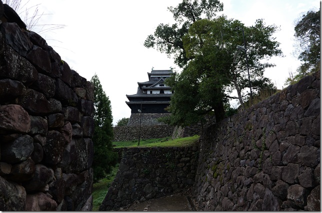 腰曲輪からの天守