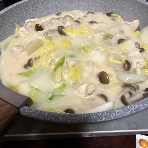 白菜のクリーム煮