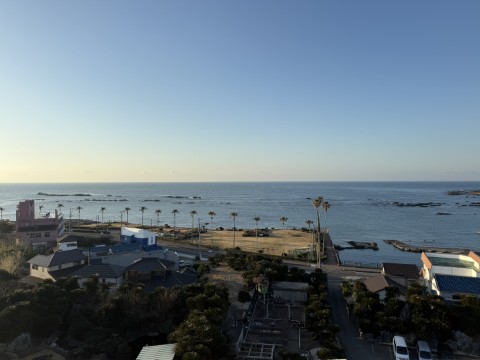 南国ホテル部屋からオーシャンビュー
