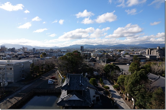 天守最上階より