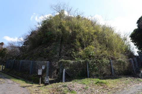 西二の曲輪切岸