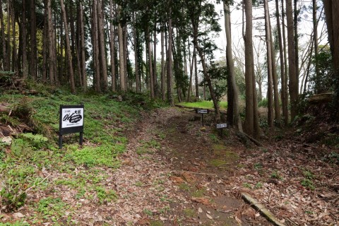 大堀方面への分岐