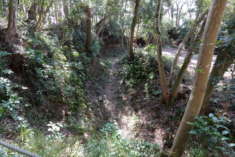 空堀(一の曲輪-水の手曲輪)