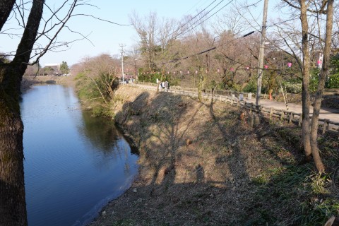 明丸土橋と内濠