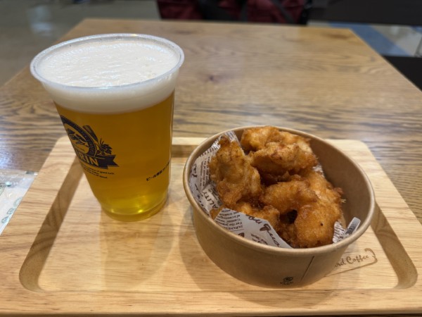 とり天とビールセット