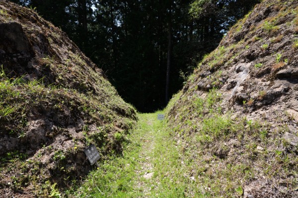 堀切（二の曲輪-三の曲輪）