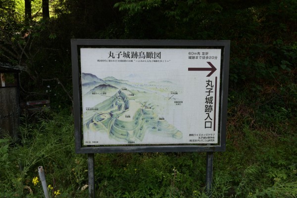 丸子城跡鳥観図