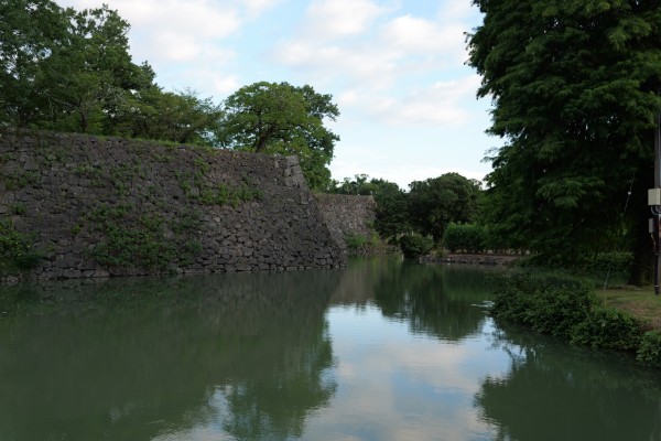 本丸石垣(北東隅付近)
