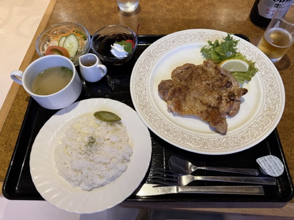 地鶏ステーキのセット