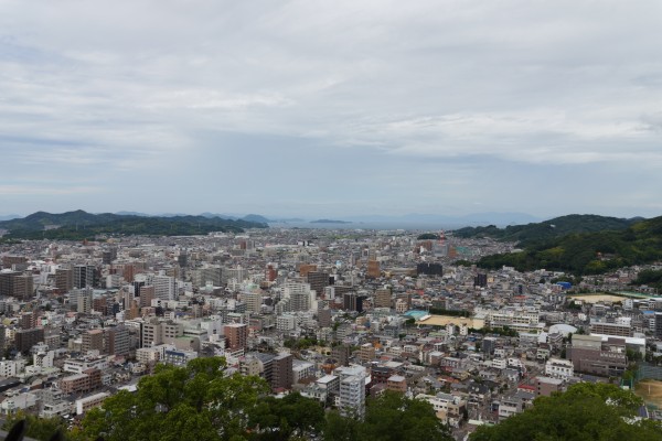 天守より北方向のぞむ
