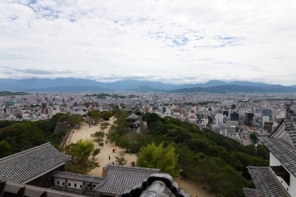 天守より南方向のぞむ