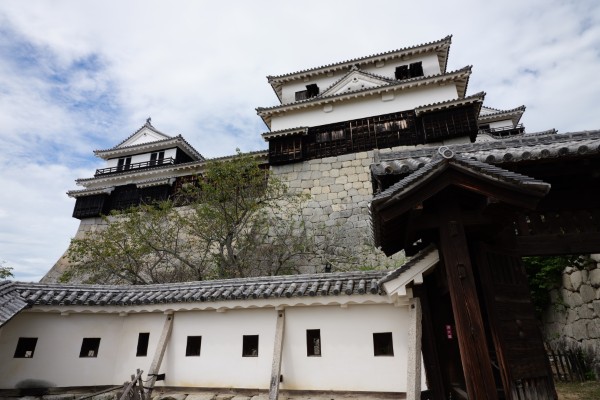 紫竹門西塀と南隅櫓・小天守