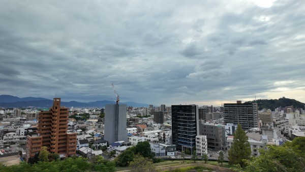 展望台から見た松山市街