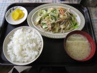 寿美久の野菜炒め定食