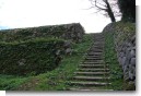 本丸跡への階段
